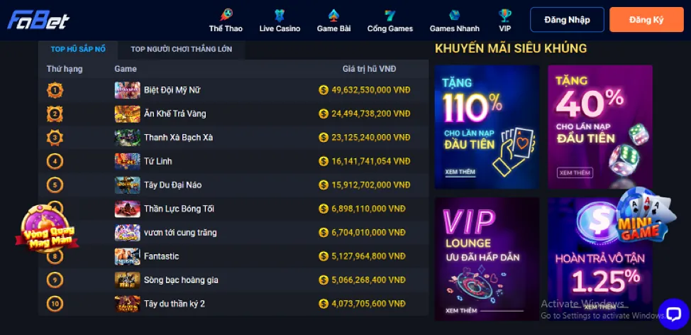 Thưởng chào mừng iwin68